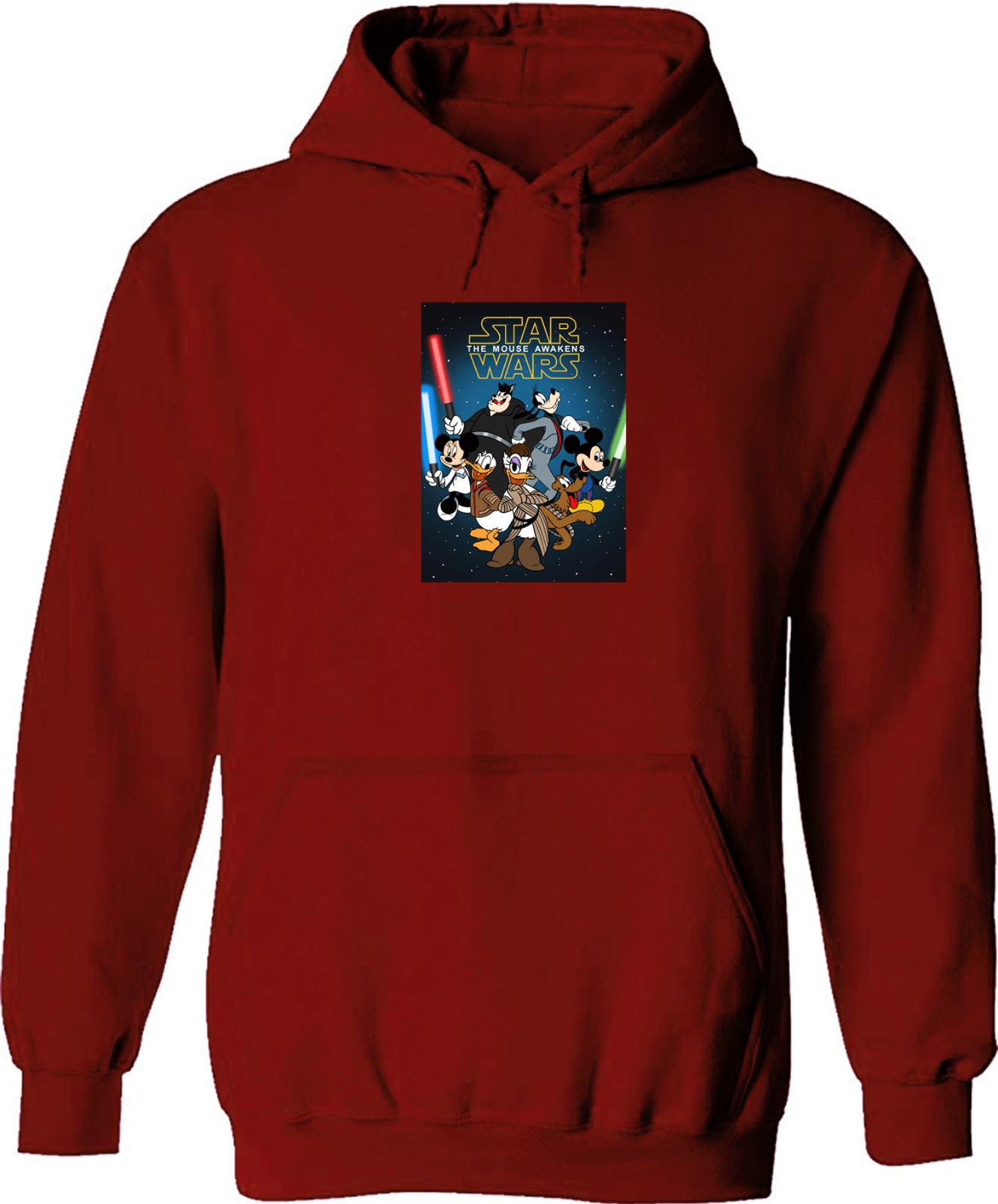 Pullover Hoodie Sweater Custom Gift Star Wars Mickey Minnie Mouse Donald Duck
