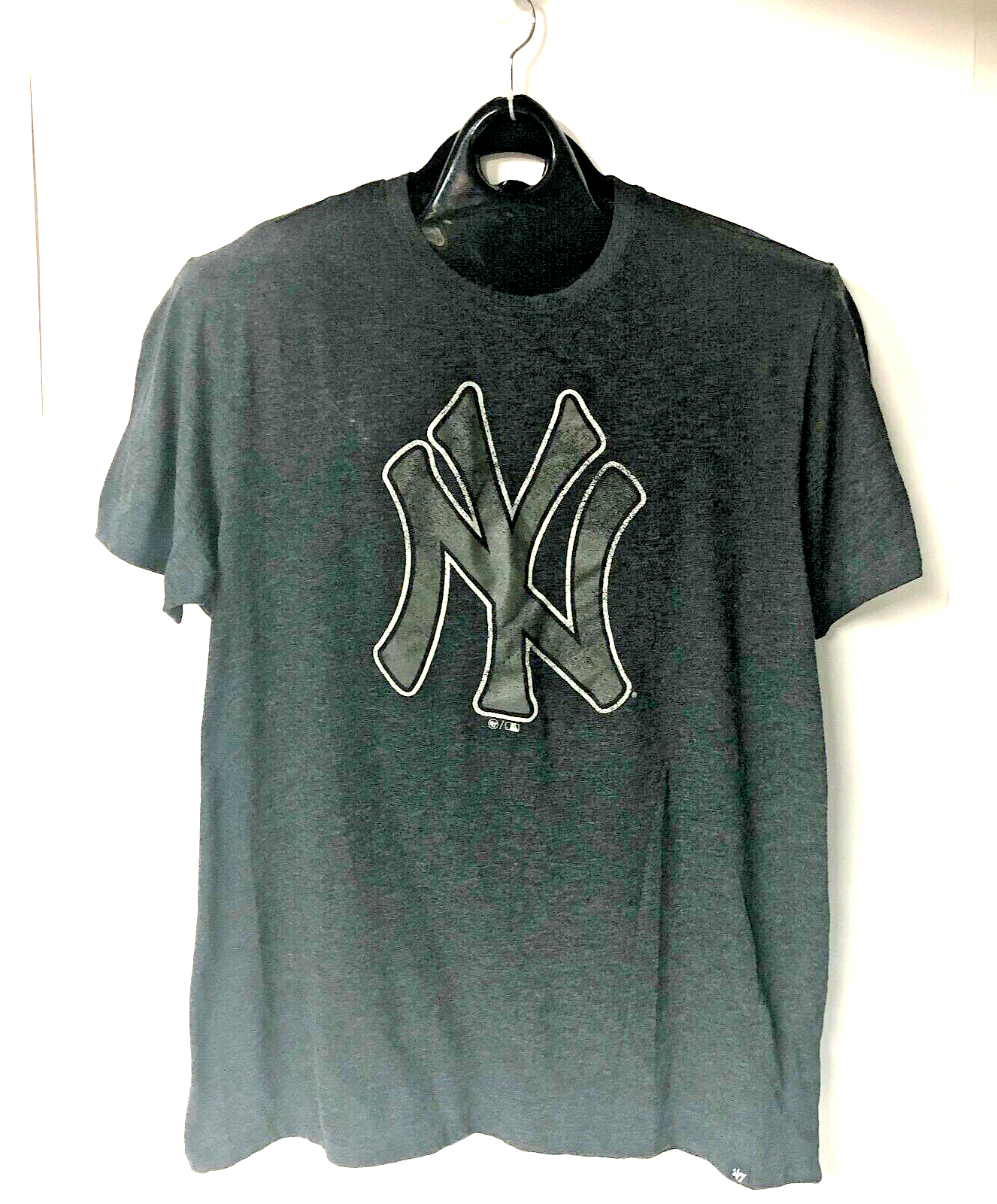 47 Brand New York Yankees Big Logo Grey Men's T-shirt Size XL