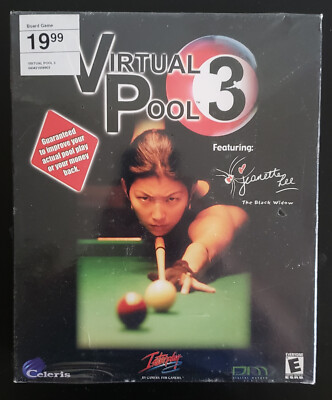 New & Sealed Virtual Pool 3 (Big Box, Very Good, Celeris, 2000, PC)