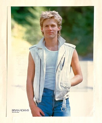希少★BRYAN ADAMS ピンバッジ　1985 Vintage Original Bryan Adams 1985 Motorcycle Poster Music