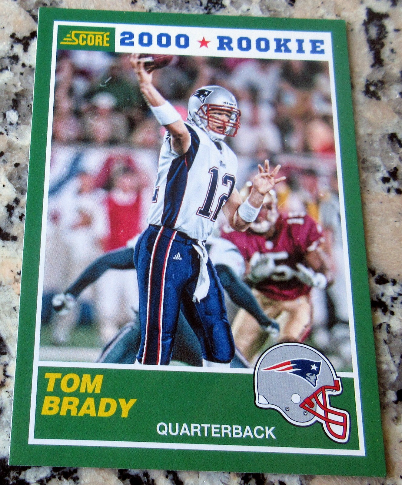TOM BRADY 2014 Score 2000 Rookie Card RC Logo Iconic SP SSP