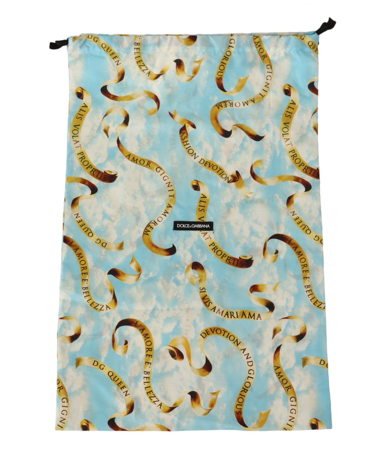 

DOLCE - GABBANA Чехол для пыльника Синяя сумка для обуви с принтом LAmore на шнурке 38см x 60см, Синий