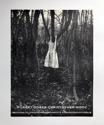 Christoper Wool Robert Gober 1988 A Project poster 303 Gallery RARE