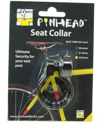 Pinhead Bicycle Seat Post Collar Lock, 34.9mm