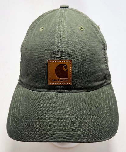 Carhartt Hat Cap Strap Back Green One Size Adjustable Patch
