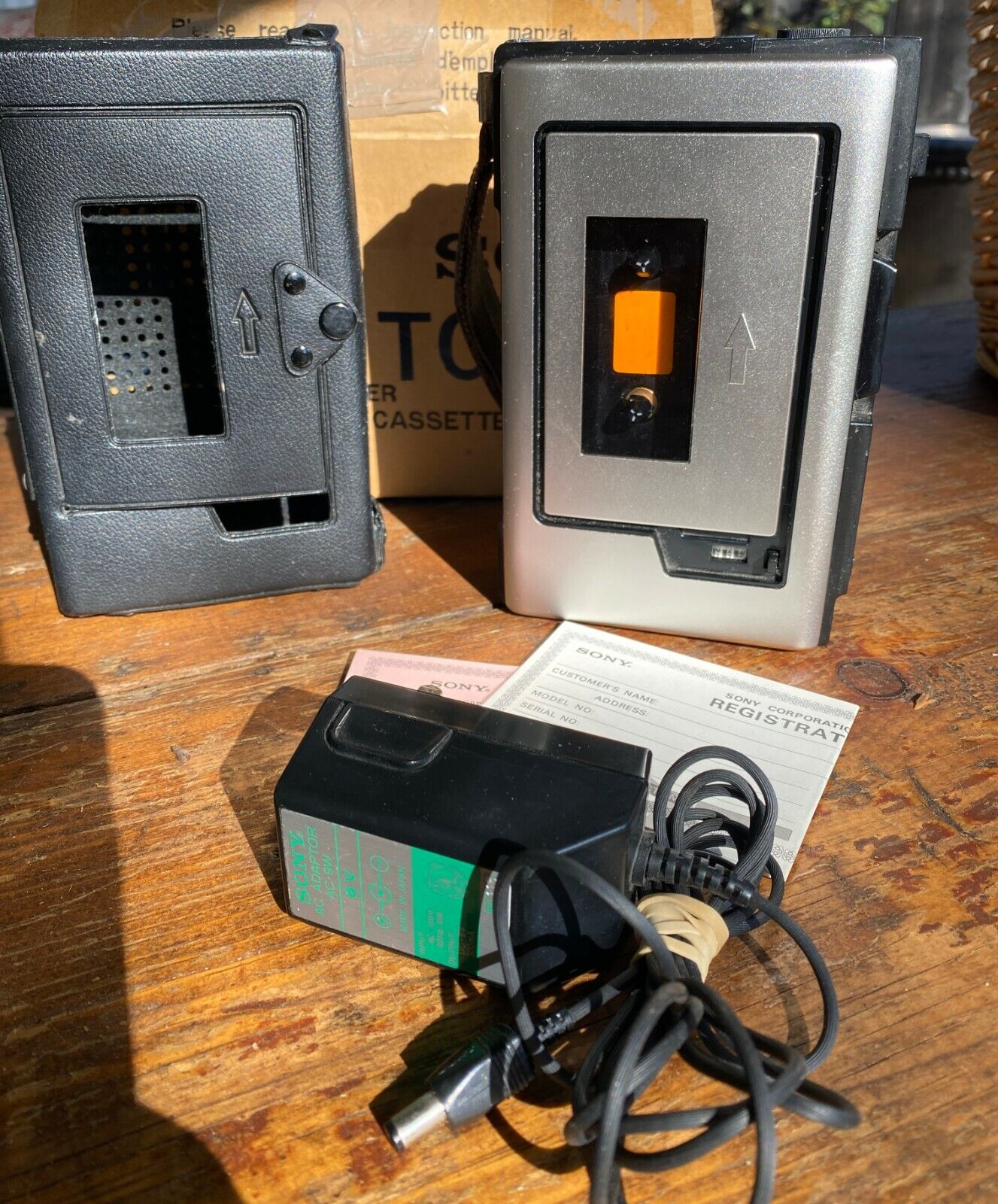 Vintage 1976 Sony Japan TC-44 Portable Cassette Recorder Vintage 1976 Sony Japan TC-44 Portable Cassette Recorder