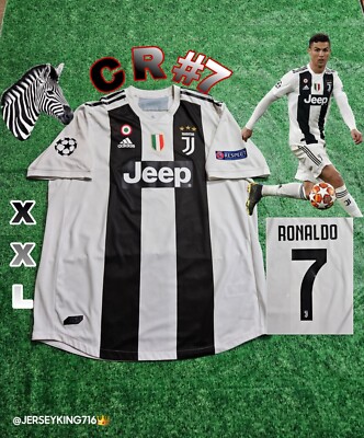 Adidas Juventus Ronaldo 7 2018 2019 Authentic Home Soccer