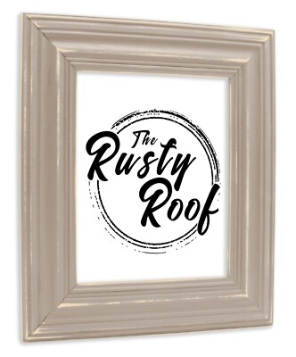 Distressed Walden - Wide Distressed Greige Picture Frame - Solid Wood