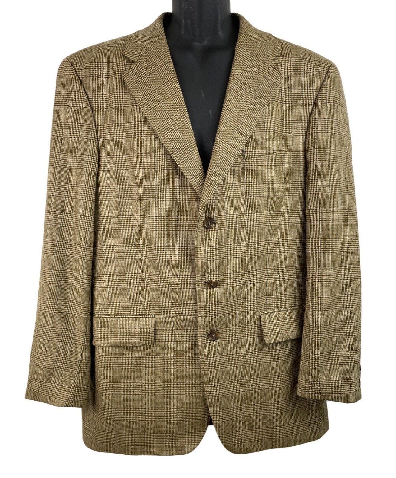Mens Chaps By Ralph Lauren Glen Plaid Blazer Jacket Size 42T