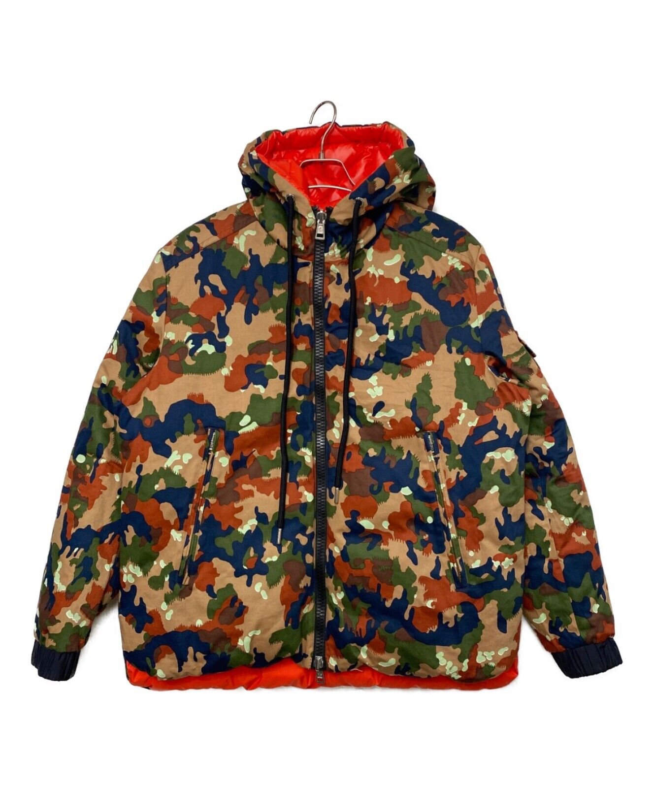 MONCLER Men's Quilted Down Jacket Reversible Brown Size 2 MONCLER Men's Quilted Down Jacket Reversible Brown Size 2