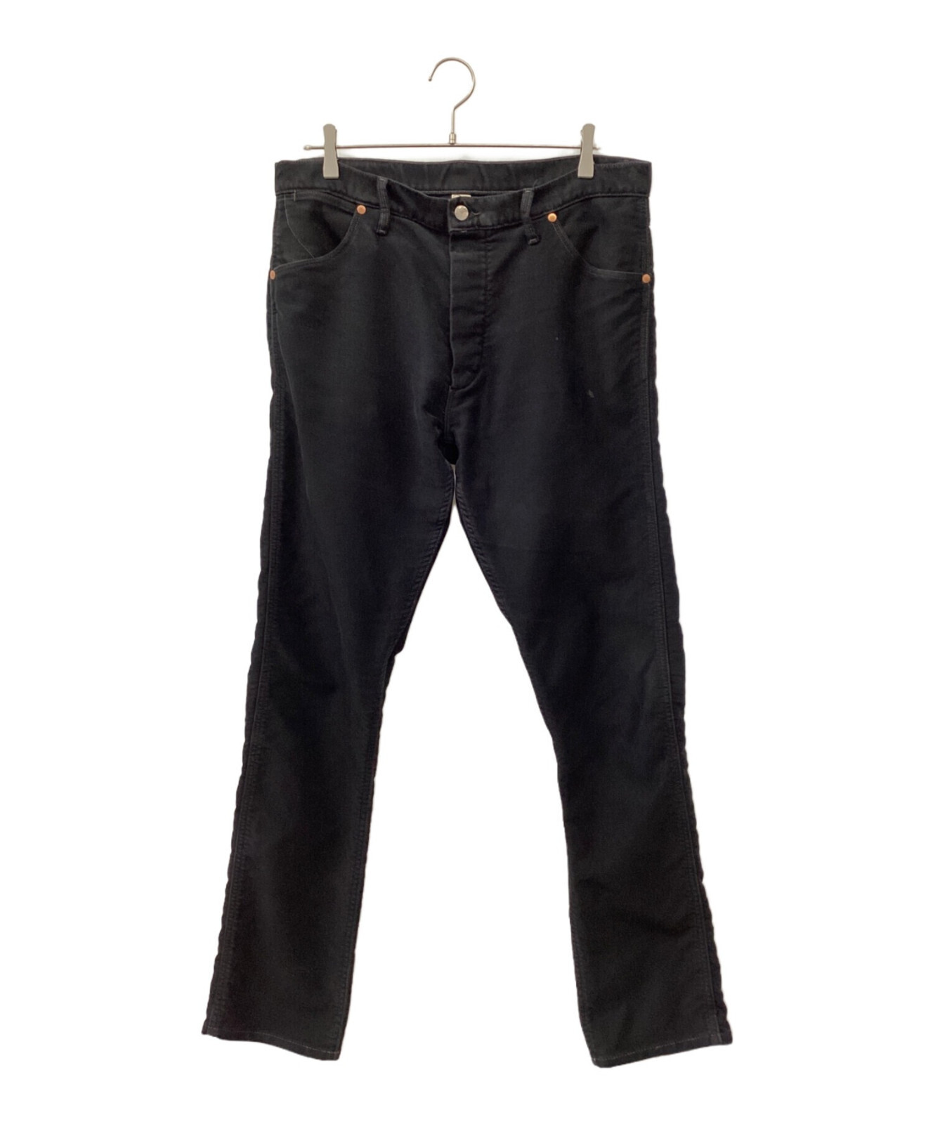 RRL BLACK BOZEMAN PANTS ミリタリー パンツ Ｗ33 RRL RALPH LAUREN HIGH SLIM-FIT MOLESKIN PANTS MEN BLACK