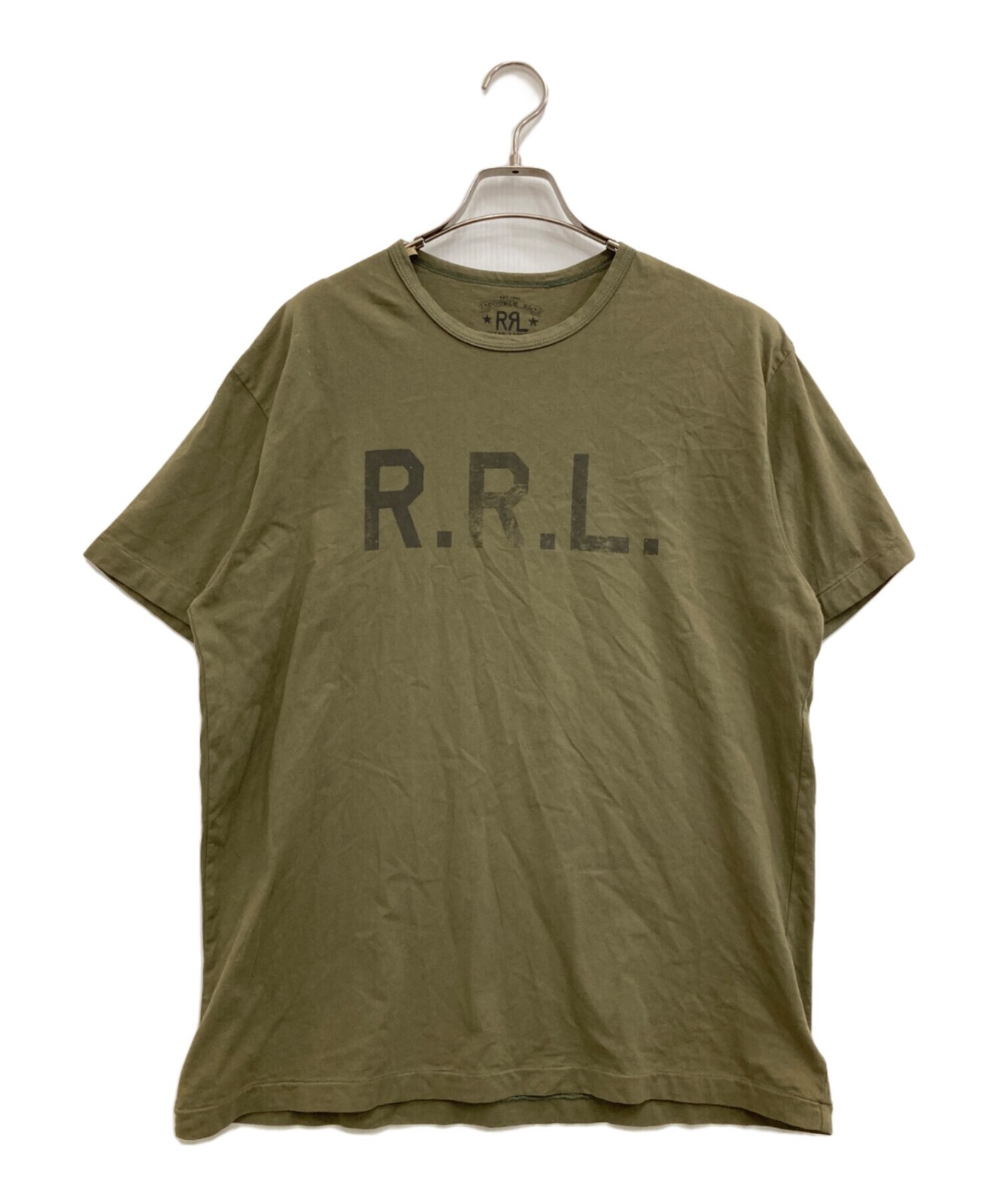 Ralph Lauren RRL ニット　オリーブ　L size POLO RALPH LAUREN ポロ ラルフローレン セーター ニット ハーフ