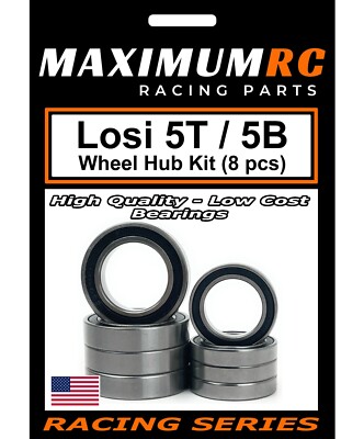 MAXRC - Losi 1/5 5IVE-T 5T 5IVE-B 5B Wheel Hub Bearings Kit Upgrade Parts (8 pc)