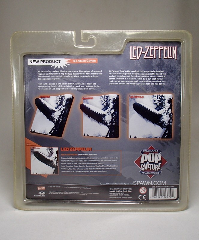 2006 LED ZEPPELIN McFarlane toy POP CULTURE MASTERWORKS 3D Album