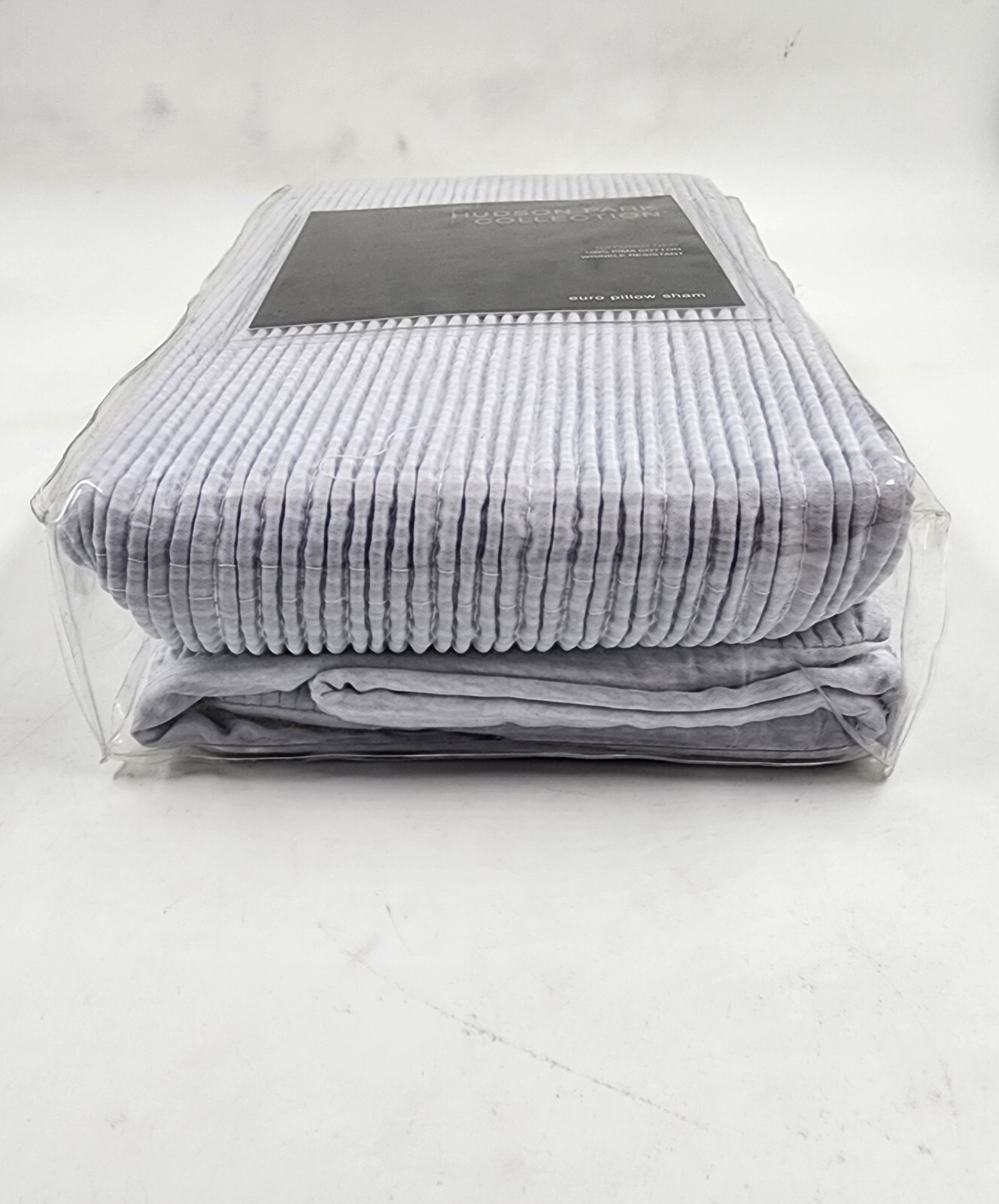 Hudson Park Collection Diffused Geo Euro Pillow Sham 26inx26in Gray Zip Closure+ - Picture 10 of 19