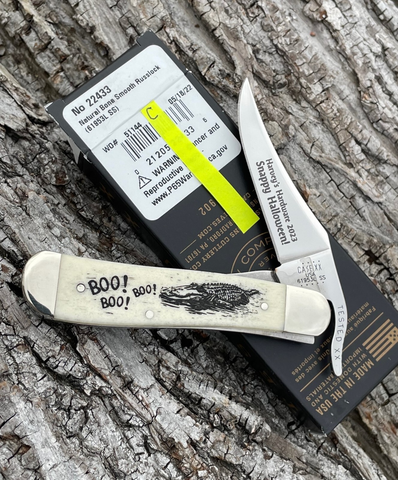 CASE XX *c SFO 2023 NATURAL BONE BOO! BOO! BOO! GATOR