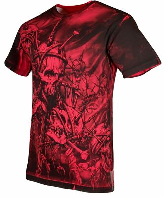 Xtreme Couture Affliction Men's T-Shirt HEADHUNTER Red Tattoo Biker S-5XL
