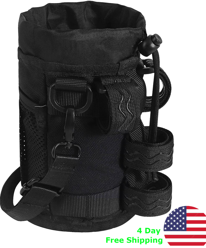 Bike Cup Holder Water Bottle Cage bag mesh Pockets Handlebar mount Drink bicycle