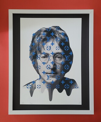 Death NYC LG Framed 16x20in Pop Art Original Certified / John Lennon Vuitton  %