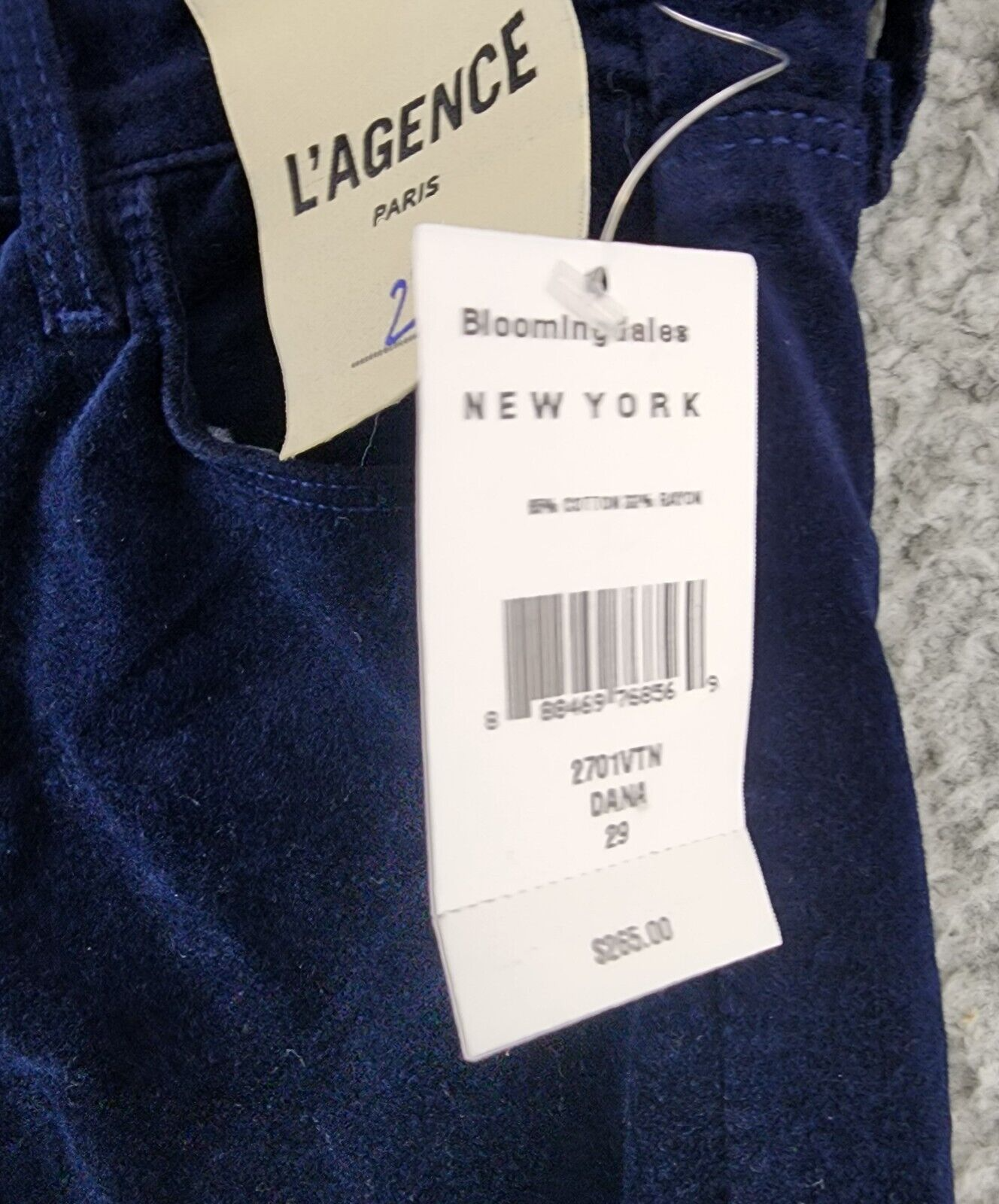 L'AGENCE Monique Ultra High Rise Skinny Jeans Women's 29 Dark Navy Pockets Zip - Picture 5 of 13