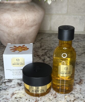 The Body Shop Oils Of Life  Essence Lotion And Sleeping Mask