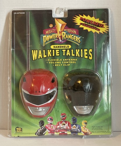 SEALED New - 1990s MIGHTY MORPHIN POWER RANGERS HANDHELD WALKIE TALKIES