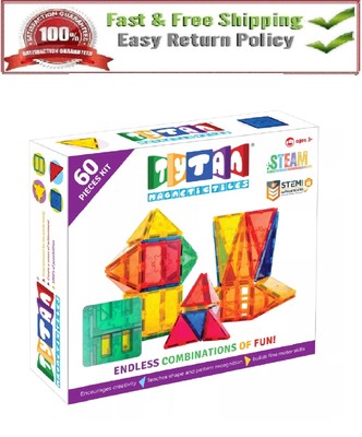 Tytan Magnetic Learning Tiles Building Set with 60 pieces