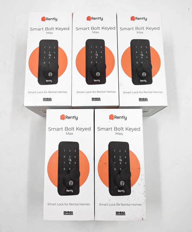 Rently Smart Bolt Keyed Max Smart Door Lock for Rental