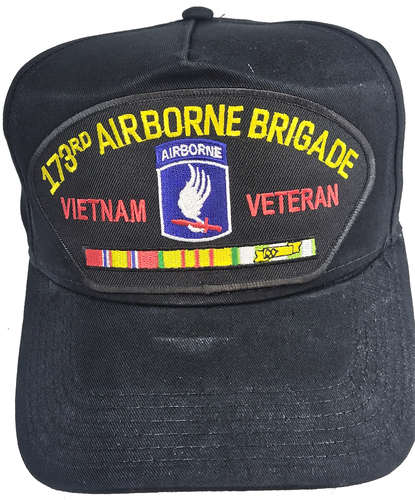 US ARMY 173RD AIRBORNE BRIGADE VIETNAM VETERAN HAT W/ RIBBONS SKY SOLDIERS