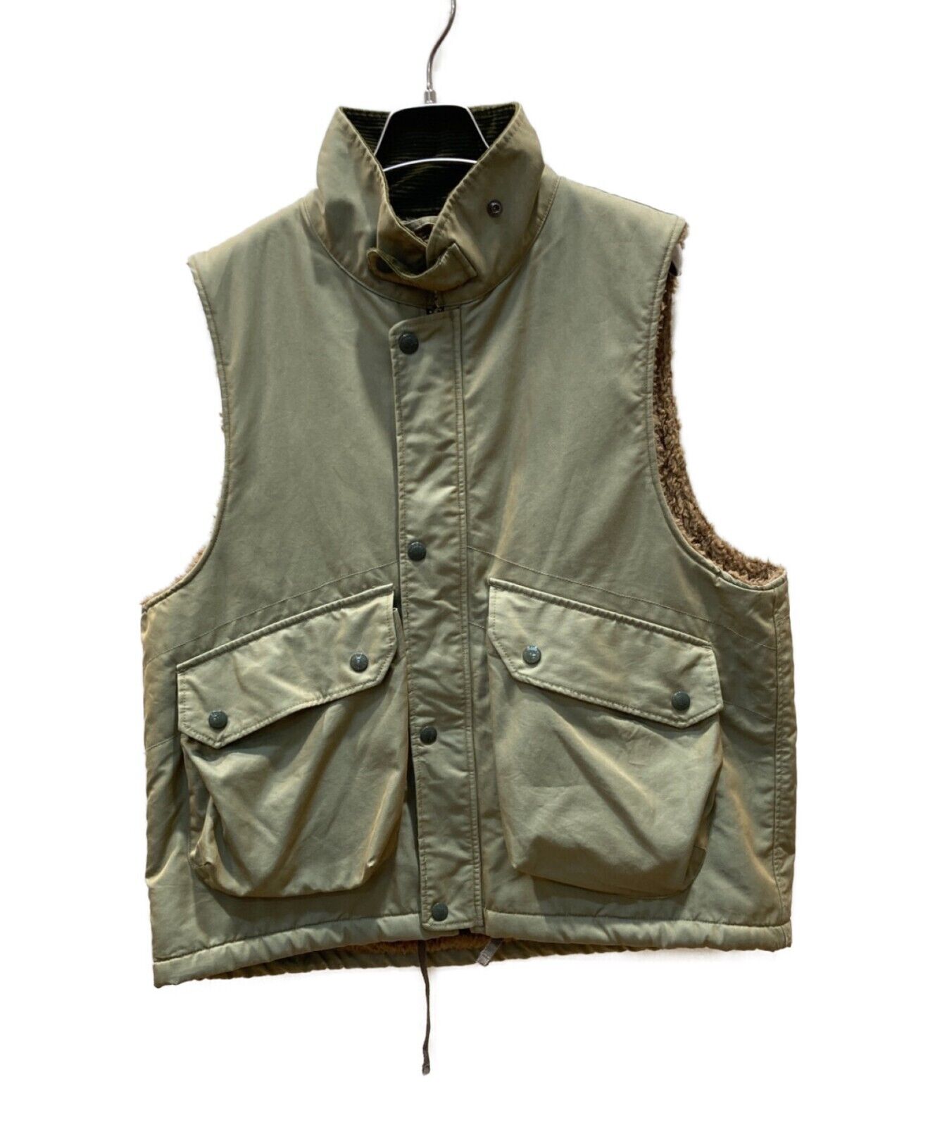 Engineered Garments men's Field Vest PC size M olive Solid Engineered Garments men's Field Vest PC size M olive Solid