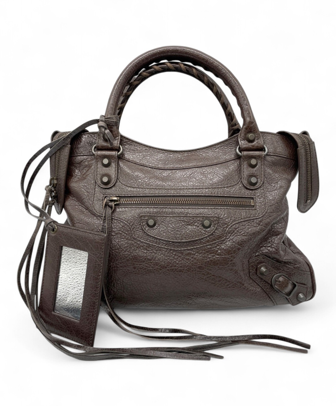 【美品】BALENCIAGA the city bag medium チャーム付 BALENCIAGA】LE CITY ミディアム バッグ 4色 レザー (BALENCIAGA