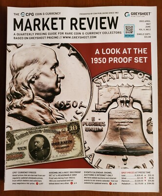 CPG Market Review Coin & Currency Magazine   April, May, June, 2022; FREE Ship!