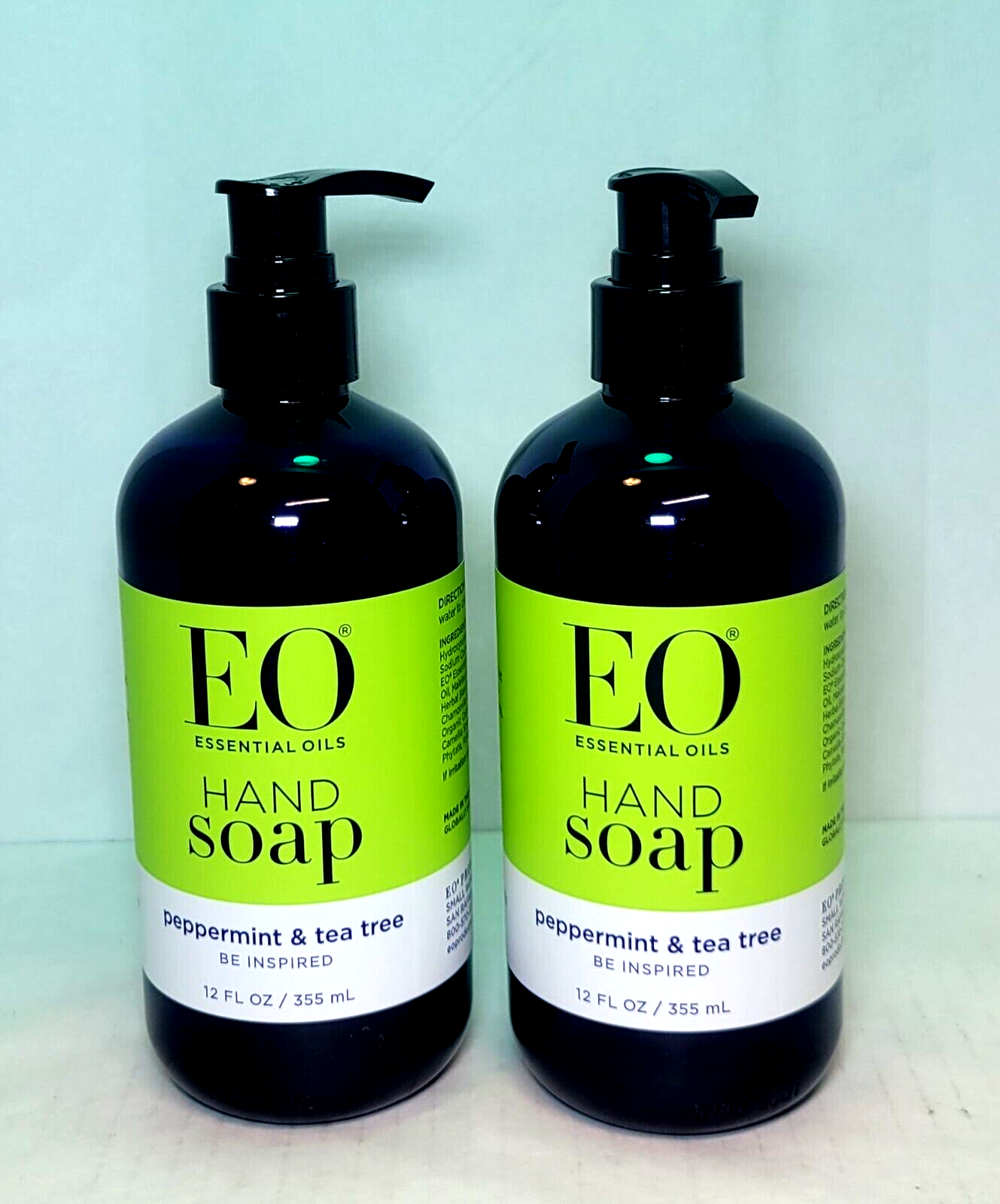 EO Products  PEPPERMINT & TEA TREE Liquid Hand Soap (Pack 2)