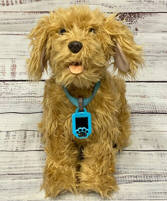 2020 Skyrocket Moji Interactive Dog Golden Labradoodle Plush Toy 18207