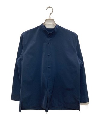 HOMME PLISSE ISSEY MIYAKE STRETCH SHIRT Size: 2 Navy Men HP21FJ312