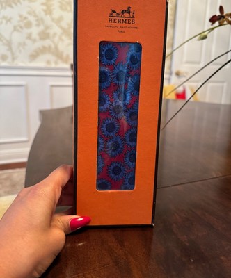 Hermes Paris 100% Silk Neck Tie NIB