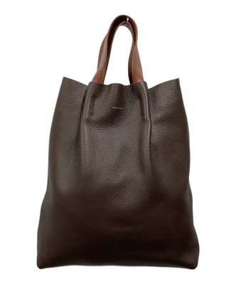 HENDER SCHEME leather handbag brown | eBay