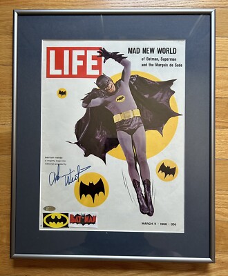 ADAM WEST signed Original LIFE Magazine 1966 Batman TV Series Steiner Authentic