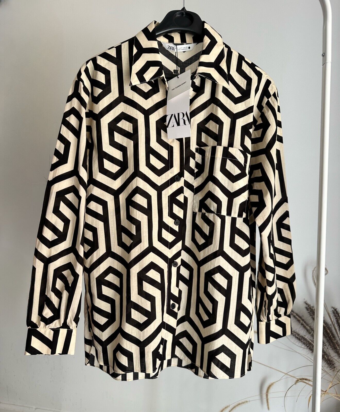 ZARA PRINTED GEOMETRIC POCKET SHIRT S | eBay ZARA PRINTED GEOMETRIC POCKET SHIRT S | eBay