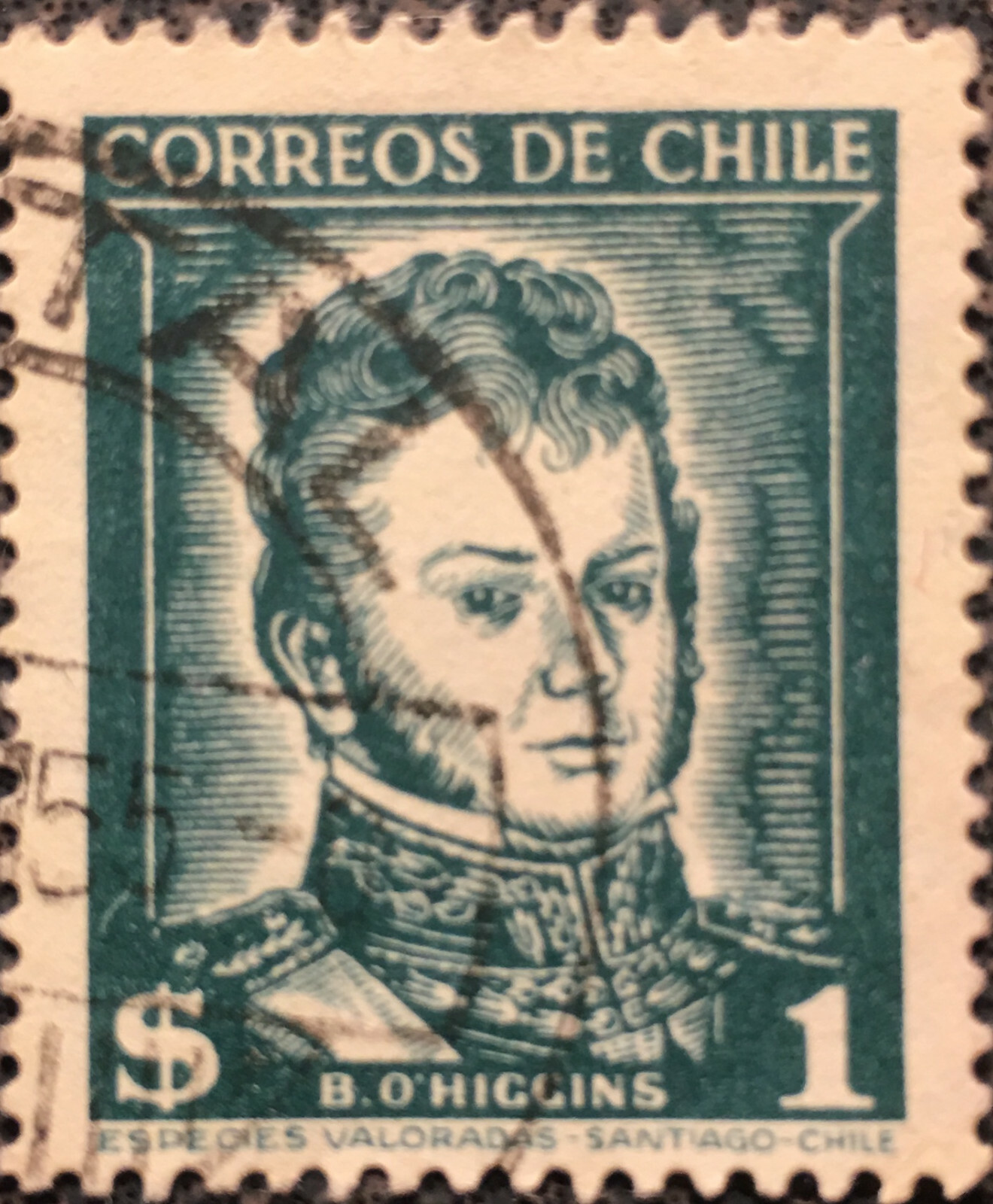 Briefmarkensatz Honduras 1981 „Bernardo O'Higgins“ – Postfrisch ** MNH, Komplette Ausgabe 973-976 (Prophila Collection)