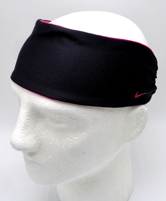 Nike Fury Headband 2.0 Adult Unisex Reversible Black Vivid Pink eBay