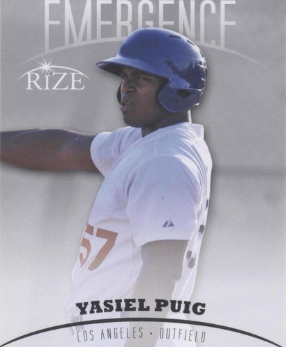 2012 Leaf Rize Draft - Yasiel Puig #EM-15