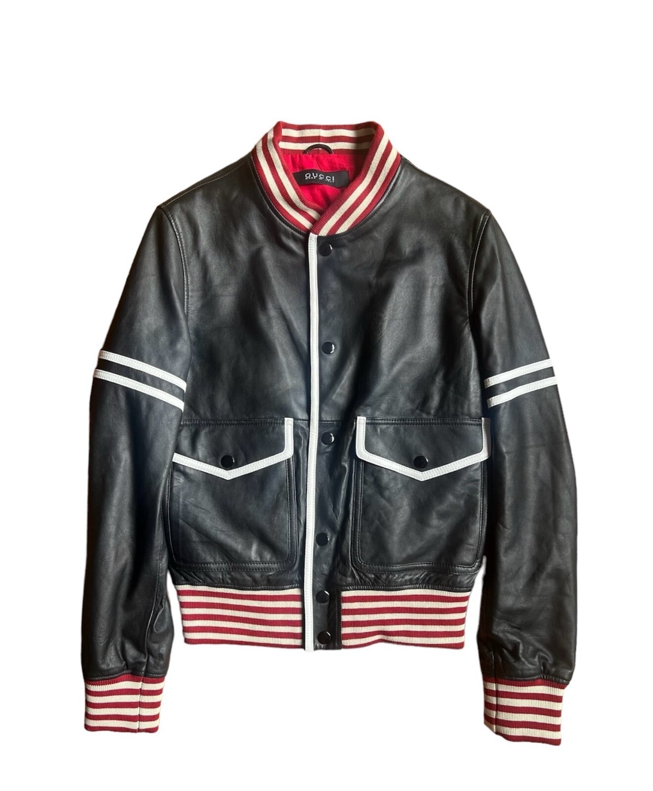 ジャケット GUCCI JACKET (792396XJGSH 9692) GUCCI sz US S Mens Oversize Nylon Panther Track Jacket w