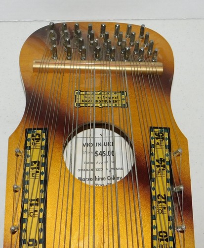 Marxochime Colony Violin-Uke Vintage Instrument with bow and box