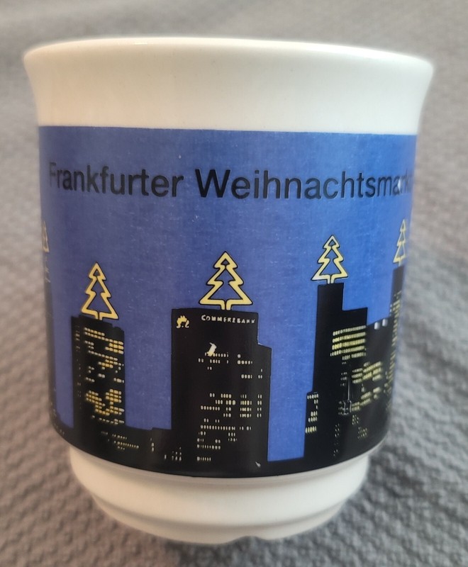 Vertrieb Hossinger D Schierling German Christmas Mug Frankfurter Weihnachtsmarkt