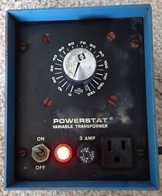Superior Electric Powerstat Variable Autotransformer L10B .23 KVA 1.75 A 120 V