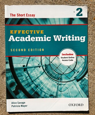 Effective Academic Writing- Second Edition. (Used English college-textbook)