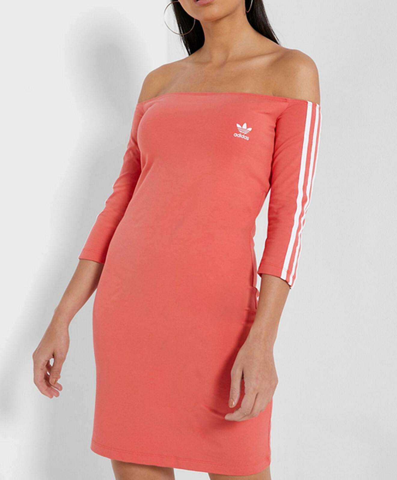 adidas off shoulder dress