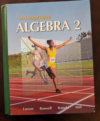 McDougal Littell Algebra 2 (Holt McDougal Larson Algebra 2) - Hardcover LIKE NEW