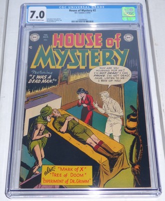 House of Mystery #2 D.C. Comics 2-3/52 CGC Universal Grade Comics 7.0 Pre Code